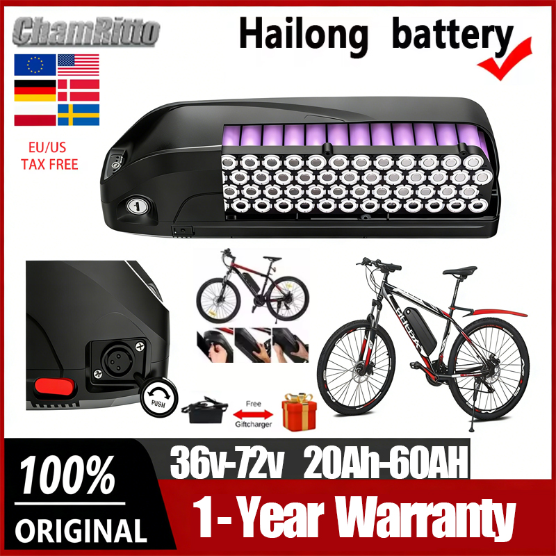 36V 48v 52v Electric Bicycle H - огляд і ціна Ebike Battery 48V 20Ah Hailong
