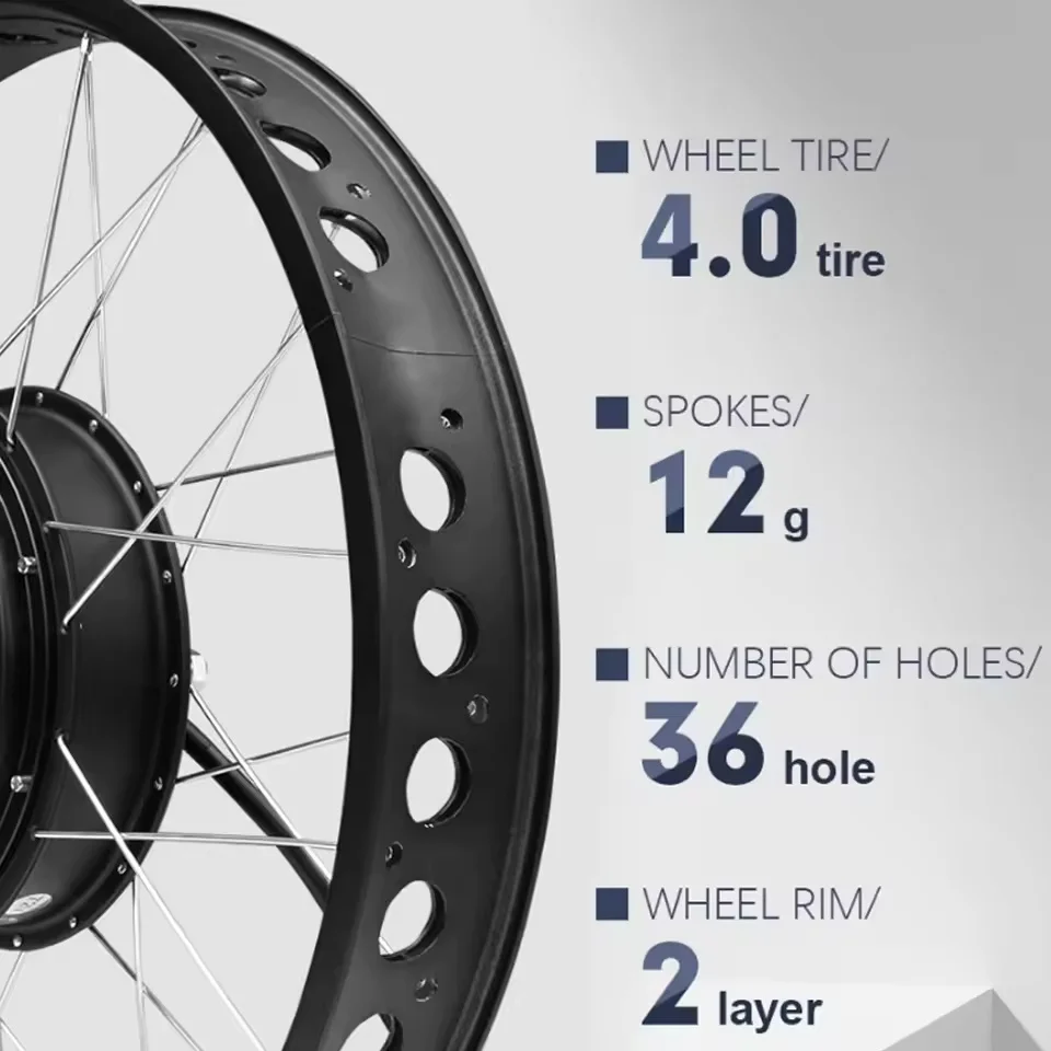 72V 3000W Ebike Snow Bike Conv - огляд і ціна Ebike Conversion Kit 72V 3000W