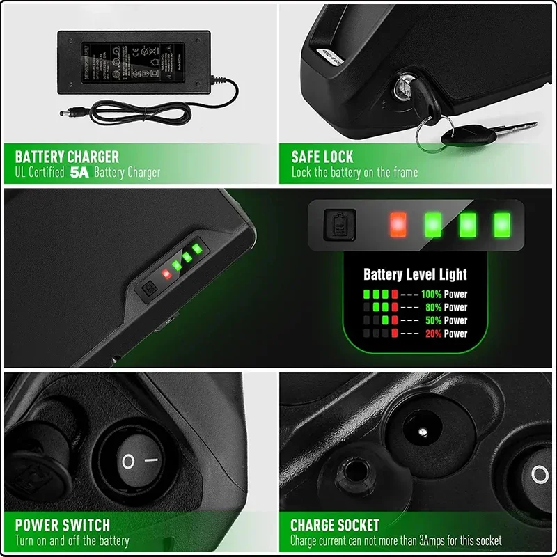 E Bike Hailong chamrider batte - огляд і ціна Ebike Battery 48V 20Ah Hailong